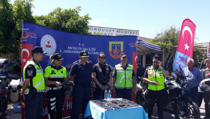 Alanya’da motosiklet sürücülerine uygulamalı eğitim