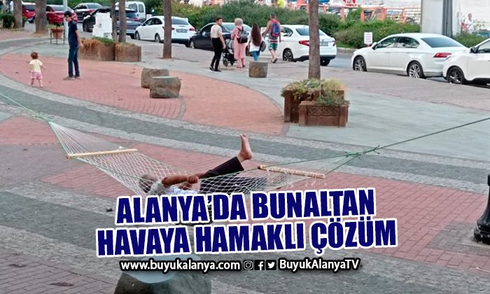 Alanya’da bunaltan sıcaklar bunu da yaptırdı