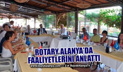 Rotary Kulübü’nün faaliyetleri konuşuldu