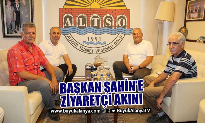 Başkan Şahin’e ziyaretçi akını