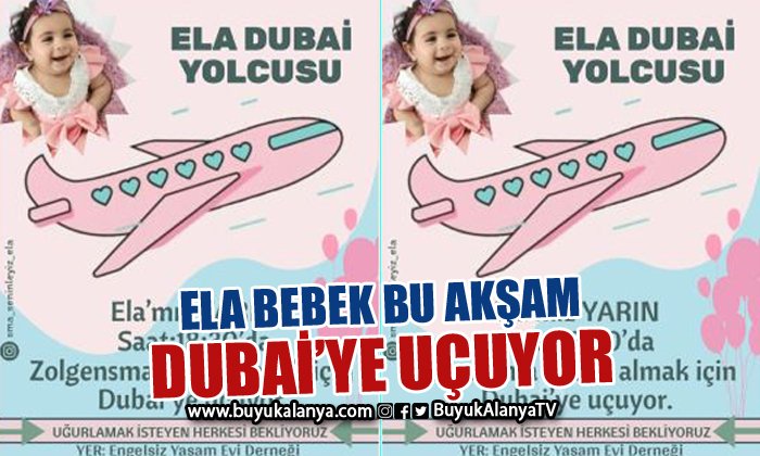 Ela Bebek bu akşam Alanya’dan uğurlanacak