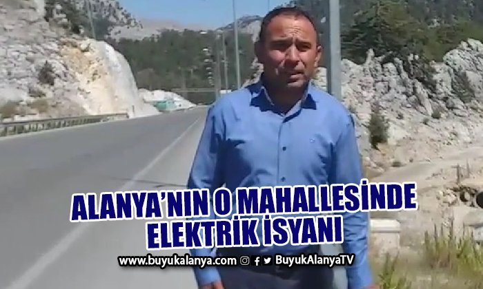 Alanyalı muhtardan elektrik isyanı | VİDEO HABER