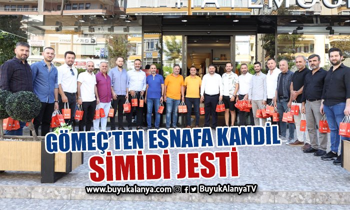 ALTSO Başkan Adayı Gömeç’ten esnafa kandil simidi ikramı