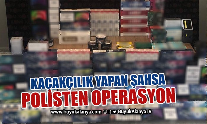 Gümrük kaçağı sigara ve sigara ürünleri ticareti yapan şahıs yakalandı