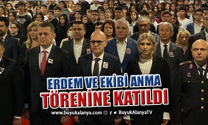 Eray Erdem ekibiyle anma törenine katıldı