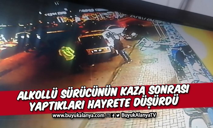 Kazadan sonra ulu orta tuvaletini yapan alkollü sürücü başına iş aldı