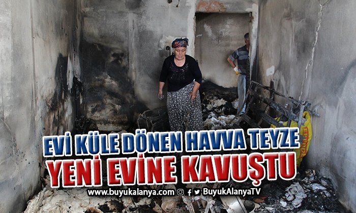 Tarihi yangında “İğnem bile çıkmadı” diyerek feryat eden Havva teyze yeni evine kavuştu