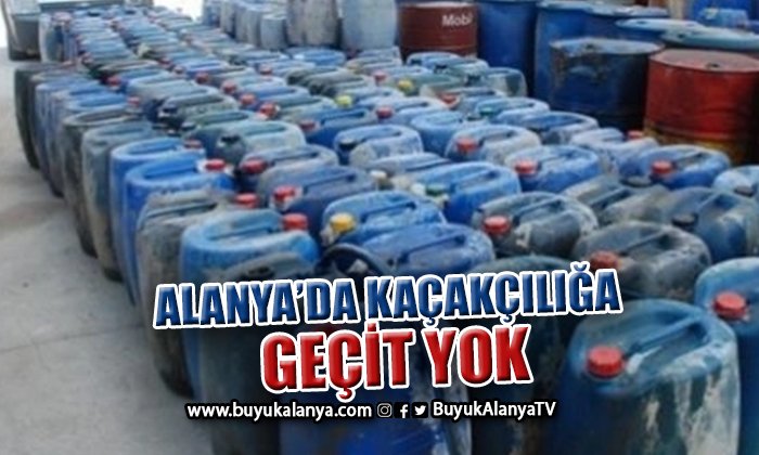 Alanya’da iki ayrı operasyonda 10 bin 800 litre kaçak mazot yakalandı