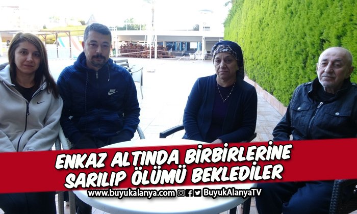 Hatay’da küçücük bir üçgende birbirlerine sarılıp kurtarılmayı beklediler