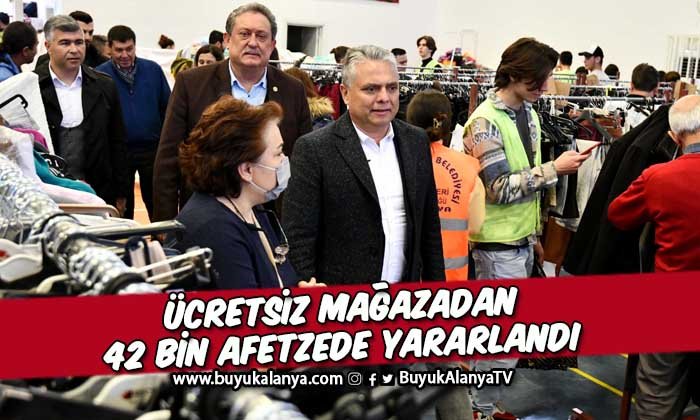 Ücretsiz mağazadan 42 bin afetzede yararlandı