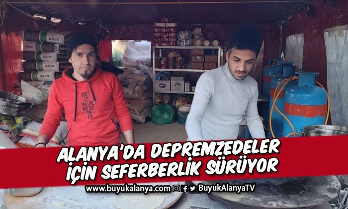 Alanya Belediyesi ve 2 otelden Hatay’daki depremzedelere yemek ikramı