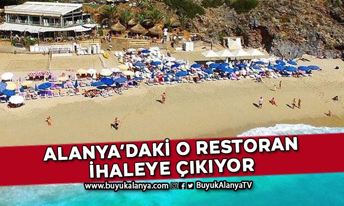 Alanya’daki o restoran açık arttırma usulüyle ihaleye çıkıyor