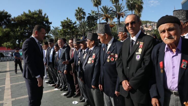 Alanya’da gaziler unutulmadı