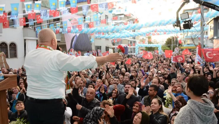 Mehmet Şahin’den miting gibi seçim ofisi AÇILIŞI