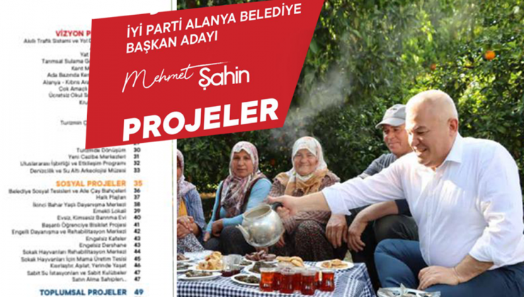 Mehmet Şahin’in dev projelerine TAM NOT