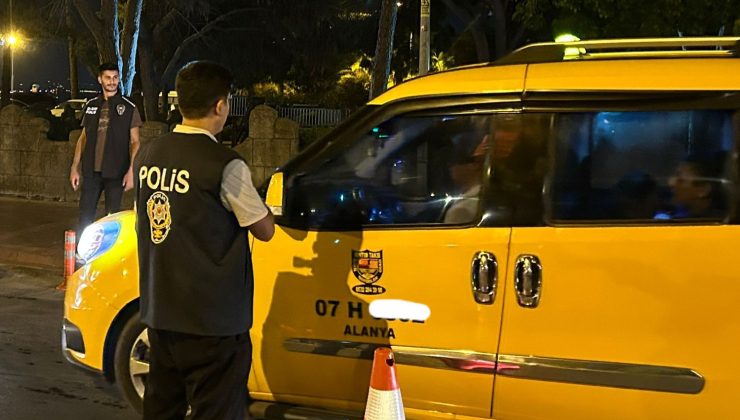 Alanya’da 15 ticari taksiye trafikten men CEZASI