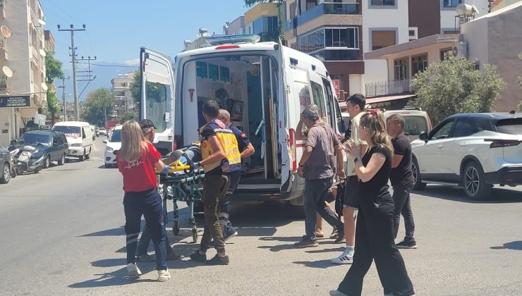 Kaza yapan motosiklet sürücüsü hastanelik OLDU