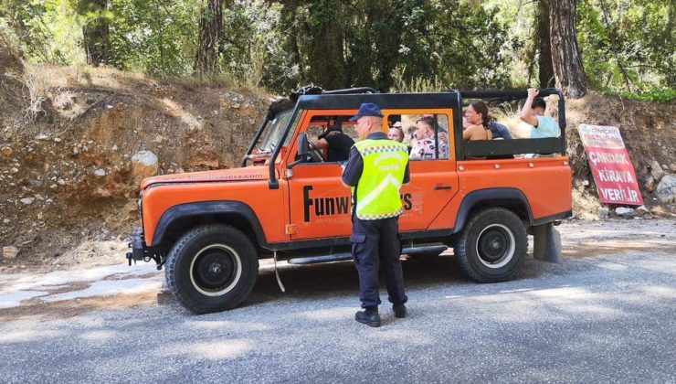 Alanya’da safari araçlarına yine ceza YAĞDI