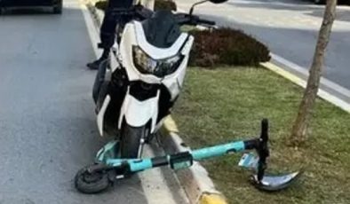 Alanya’da minibüs ile elektrikli SCOOTER çarpıştı: 1 yaralı