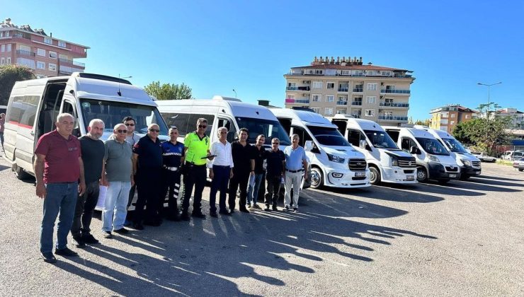 Alanya’da 200 servis aracı DENETİMDEN geçti