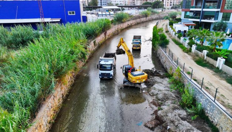 Alanya’da felaket olmaması için DERE YATAKLARI temizlendi