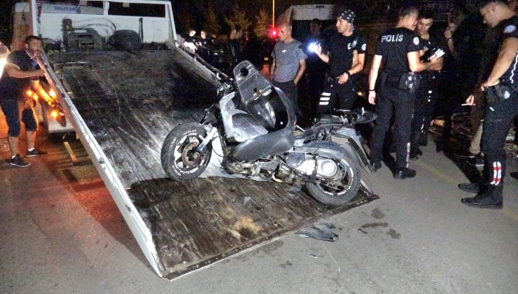 Polisin ‘dur’ ihtarına uymayan motosikletli kaza GEÇİRDİ