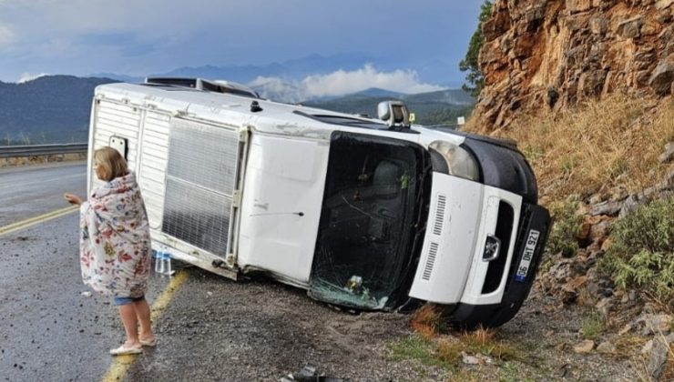 Akseki’de TRAFİK kazası: 1 yaralı