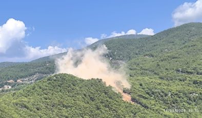 Alanya Dim Vadisi’nde KORKUTAN patlama