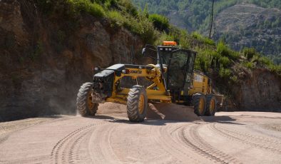 Alanya Dim grup yolunda ASFALT hazırlığı