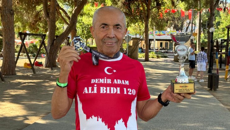 75 yaşındaki Demir Adam’a ALANYA TRİATLONU’nda ödül yağmuru