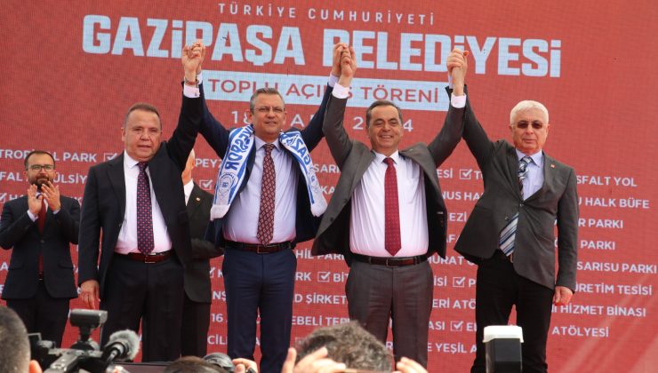 CHP lideri ÖZGÜR ÖZEL Gazipaşa’ya geliyor