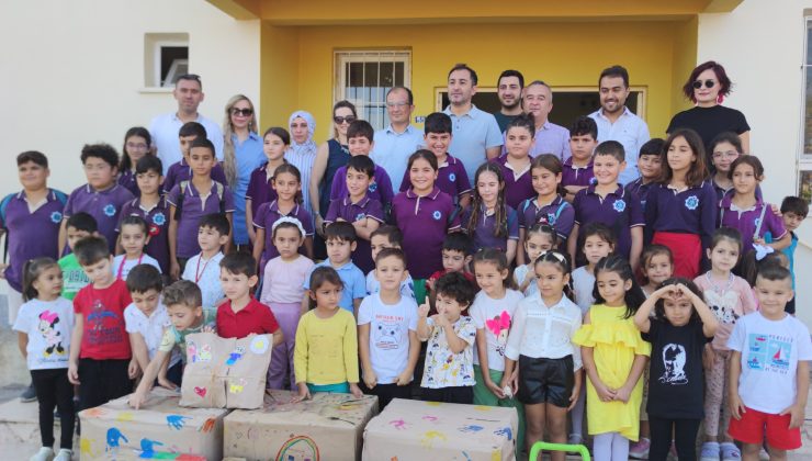 Alanya’da ÖĞRENCİLERDEN kardeş okula anlamlı HEDİYE