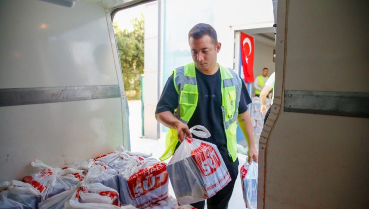 Alanya’da çocuklar ‘HALK SÜT’le büyümeye devam ediyor