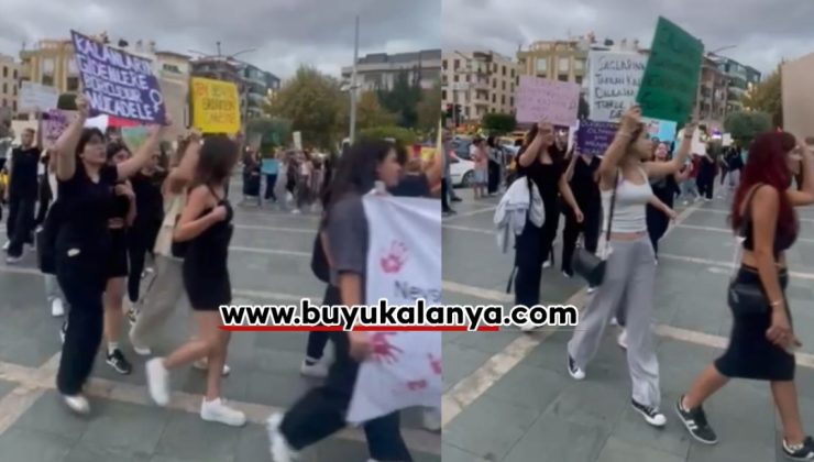 Alanya’da ALKÜ’LÜ ÖĞRENCİLER eylem yaptı