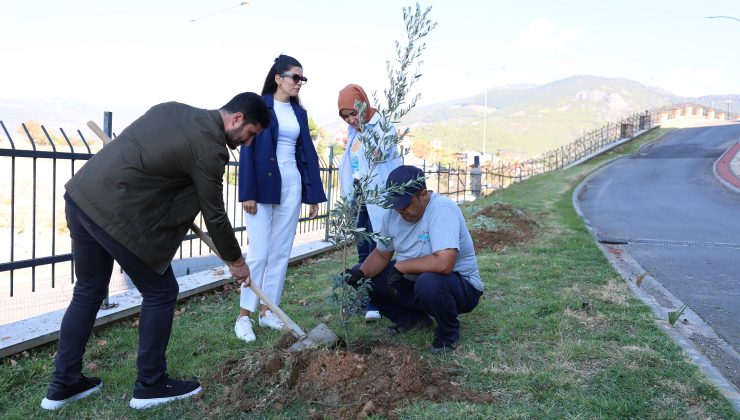 Alanya ALKÜ’de FİDANLAR toprakla buluştu