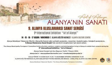 Uluslararası SANAT SERGİSİ 14 Kasım’da Alanya’da