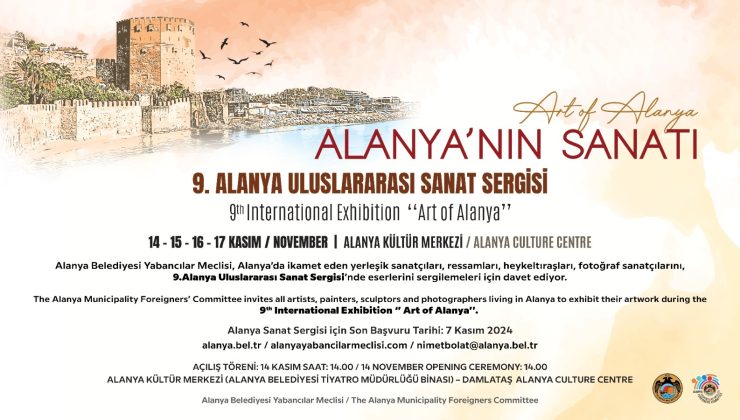 Uluslararası SANAT SERGİSİ 14 Kasım’da Alanya’da