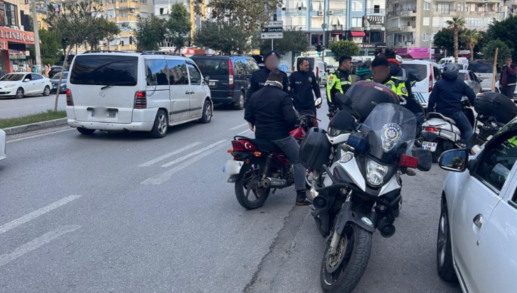 Alanya’da motosiklet denetiminde CEZA yağdı