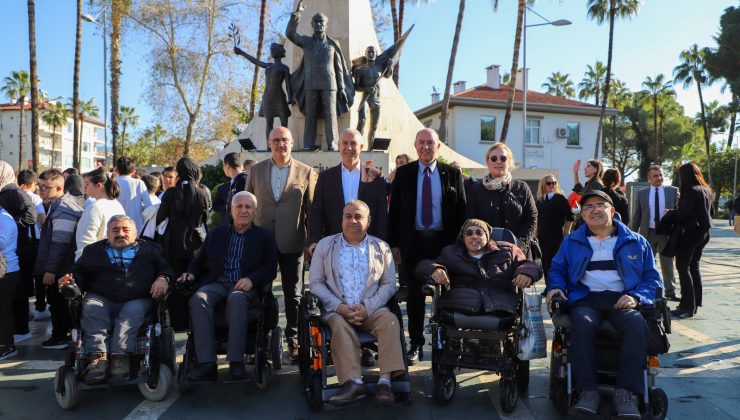 Alanya’da engelli bireyler FARKINDALIK için yürüdü