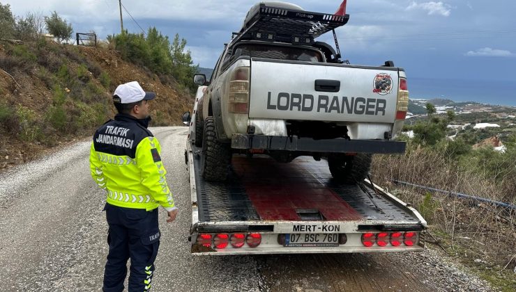 Alanya’da çakar lamba takan araca rekor ceza VİDEO HABER