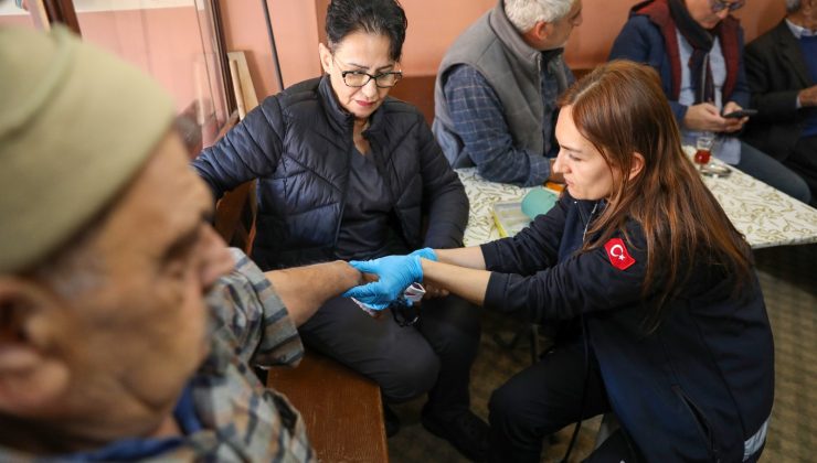 Alanya’da evde sağlık taramaları YILIN SON GÜNÜ devam etti