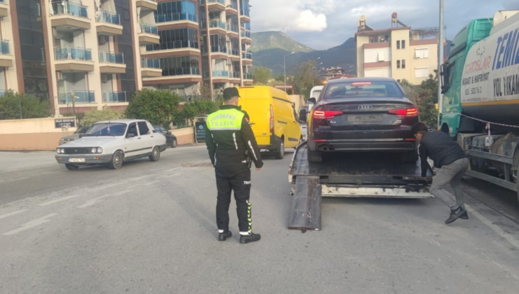 Alanya Jandarma’dan araçlara REKOR denetim