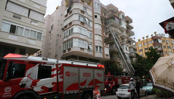 Alanya’da korkutan ev yangını! ÖLÜ YARALI YOK