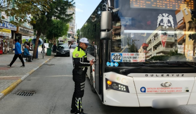 Alanya’da toplu TAŞIMA araçlarına trafik denetimi!