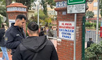 Alanya’daki parklarda artık POLİSTEN habersiz kuş uçmuyor