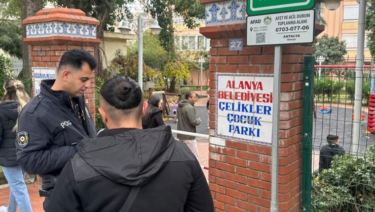 Alanya’daki parklarda artık POLİSTEN habersiz kuş uçmuyor