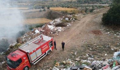 Kestel’de çöplük yangını güçlükle SÖNDÜRÜLDÜ